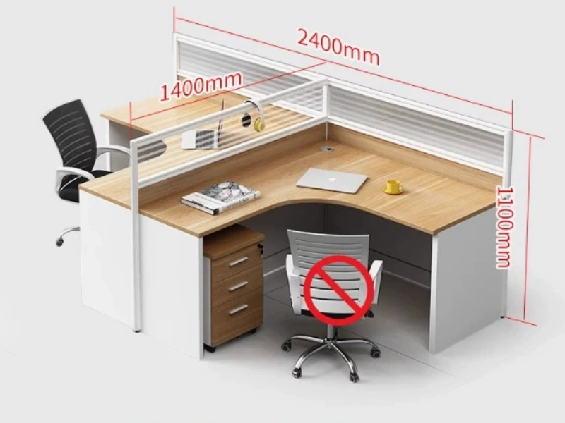 T shaped table for 2